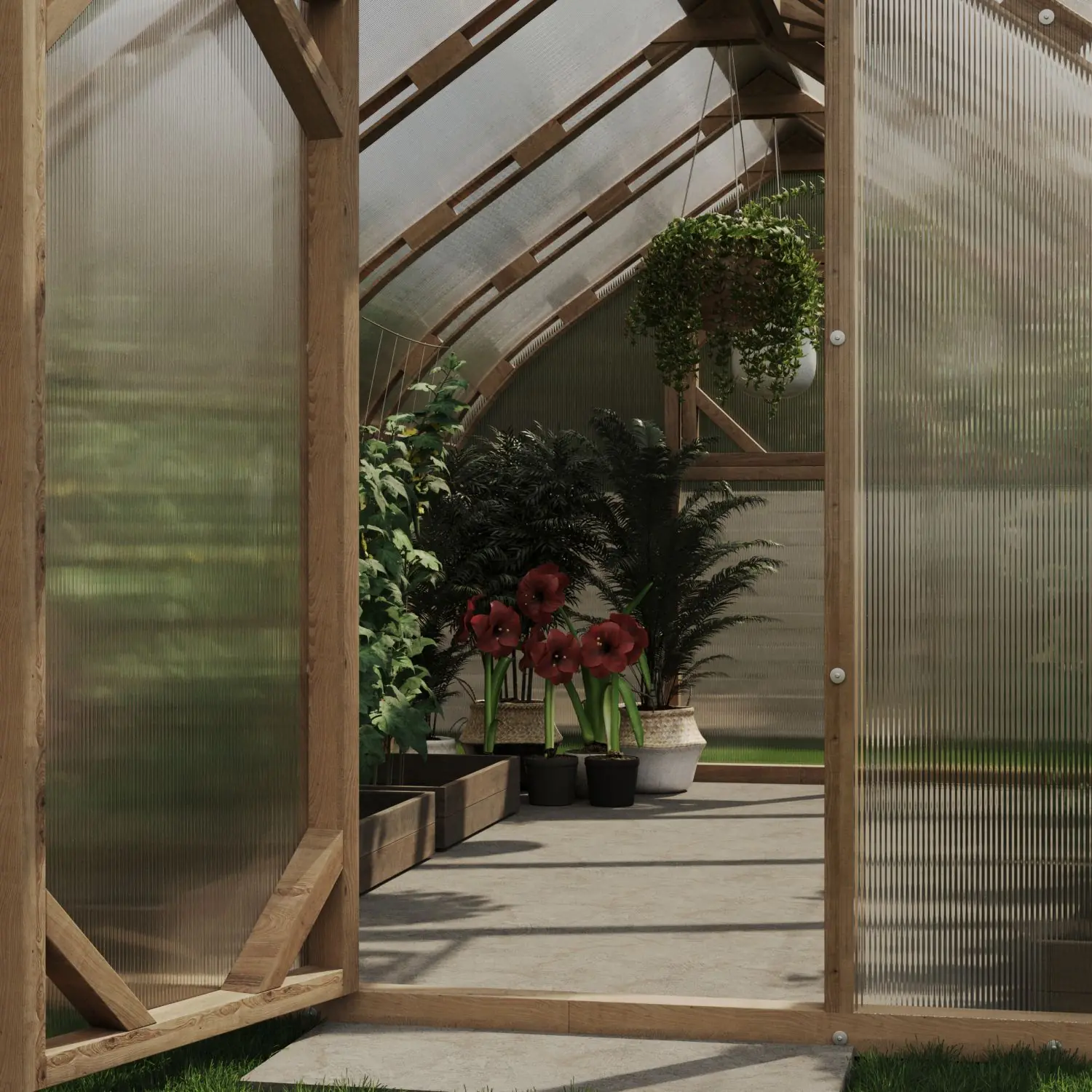 Drivhus Træ 300 (12-36m²) - Billede 5