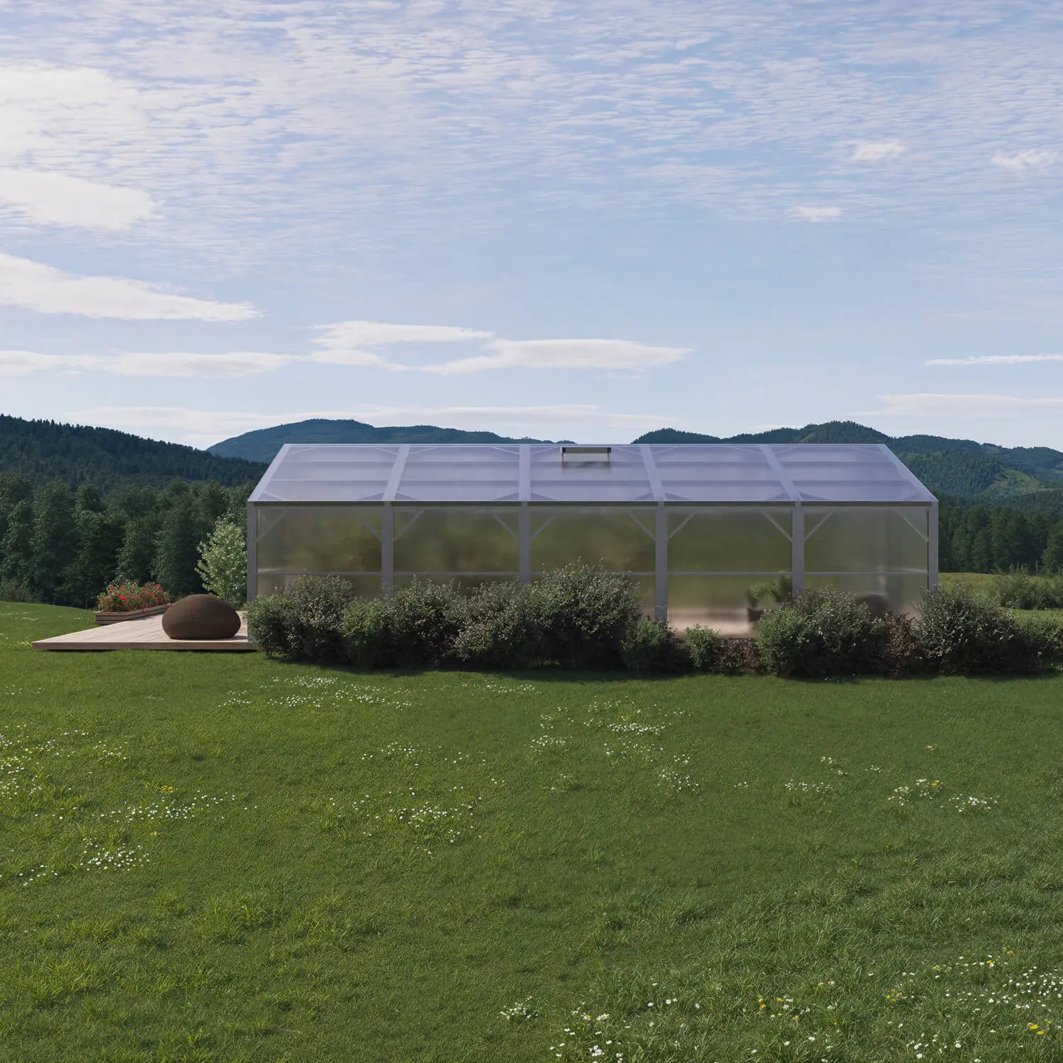 Stormsikkert drivhus MAKAN 600 (36-120m²) - Billede 4