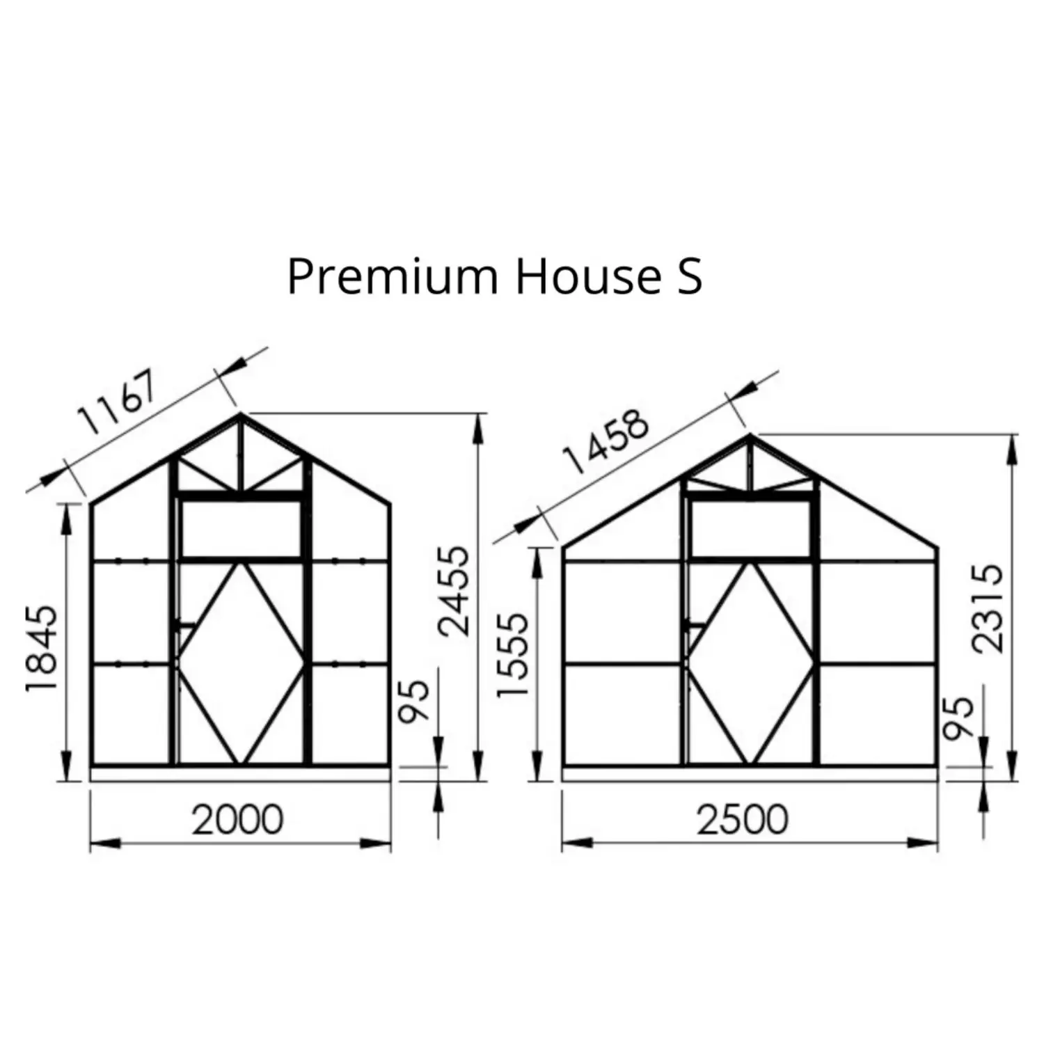 Drivhus Premium House S (8,2-41,8m²) - Billede 5