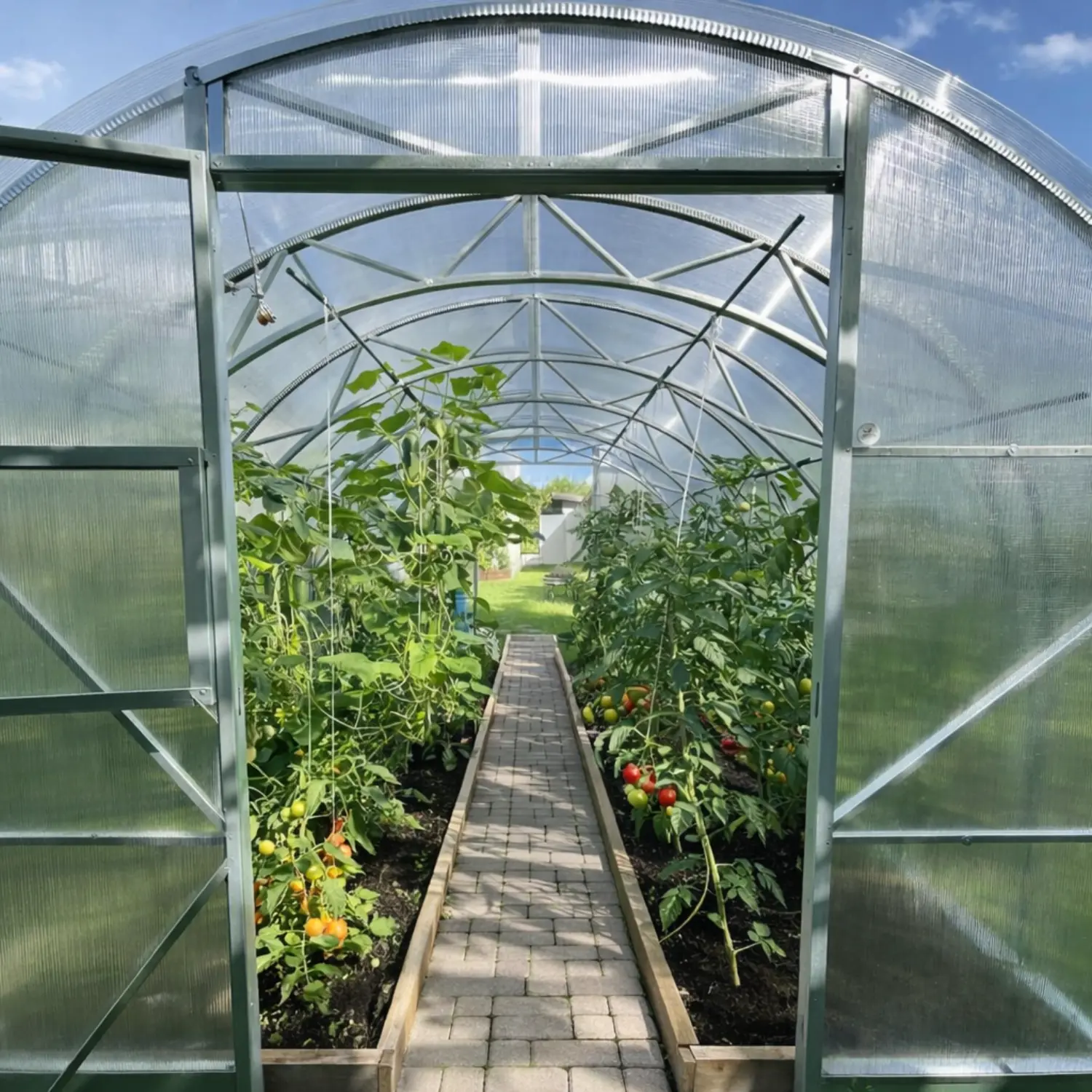 Drivhus Premium Tunnel S (6-30m²) - Billede 4