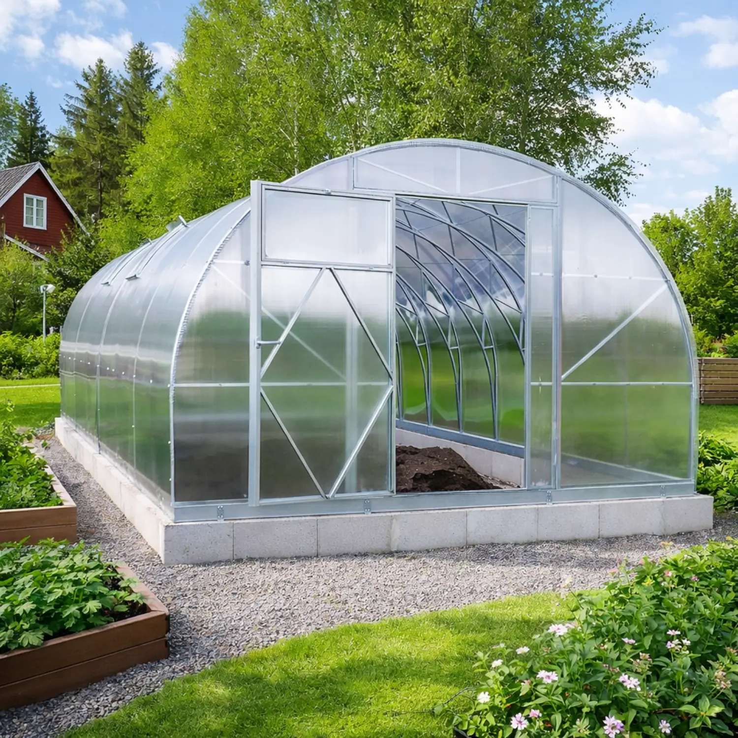 Drivhus Premium Tunnel M (12-64m²) - Billede 2