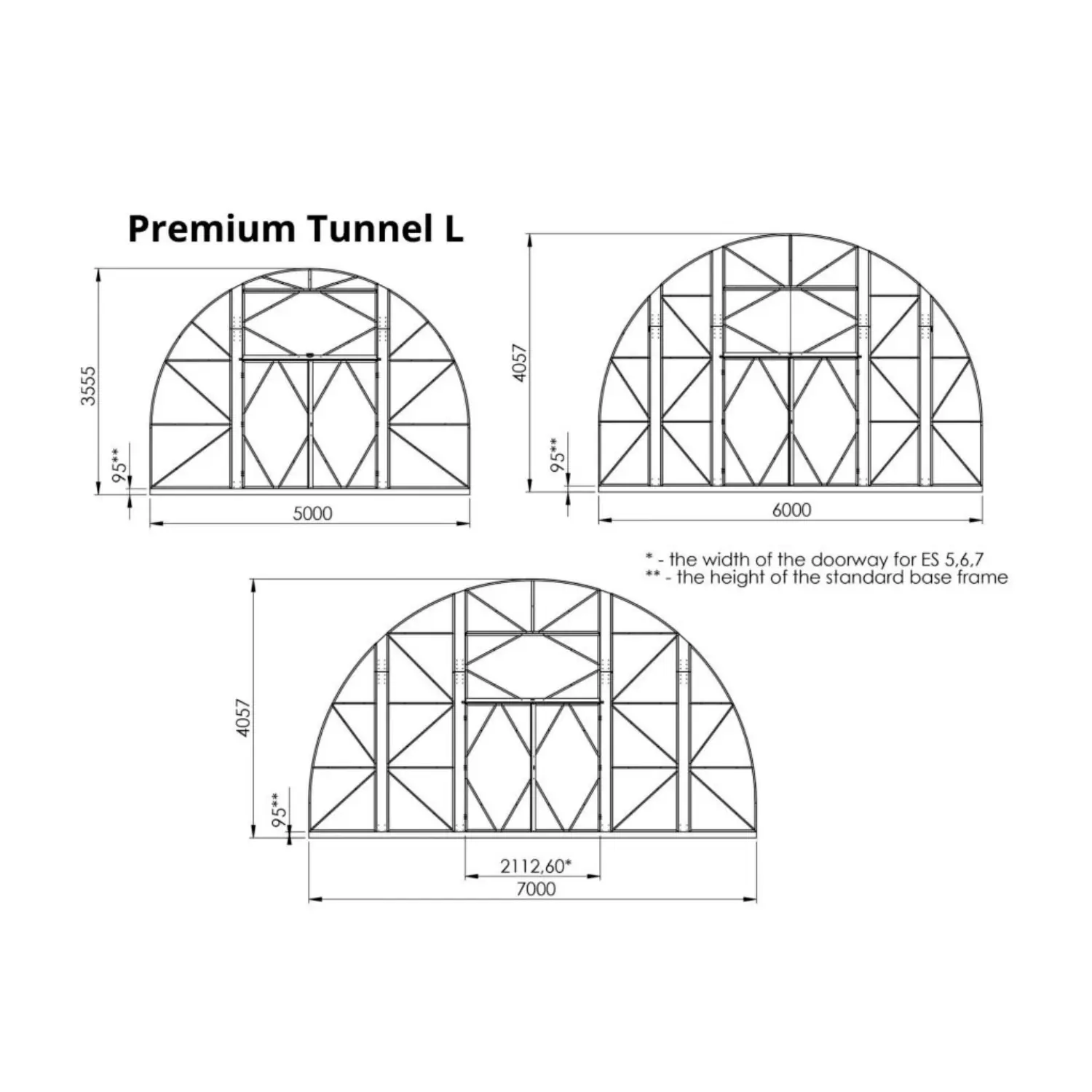 Drivhus Premium Tunnel L (50-210m²) - Billede 4