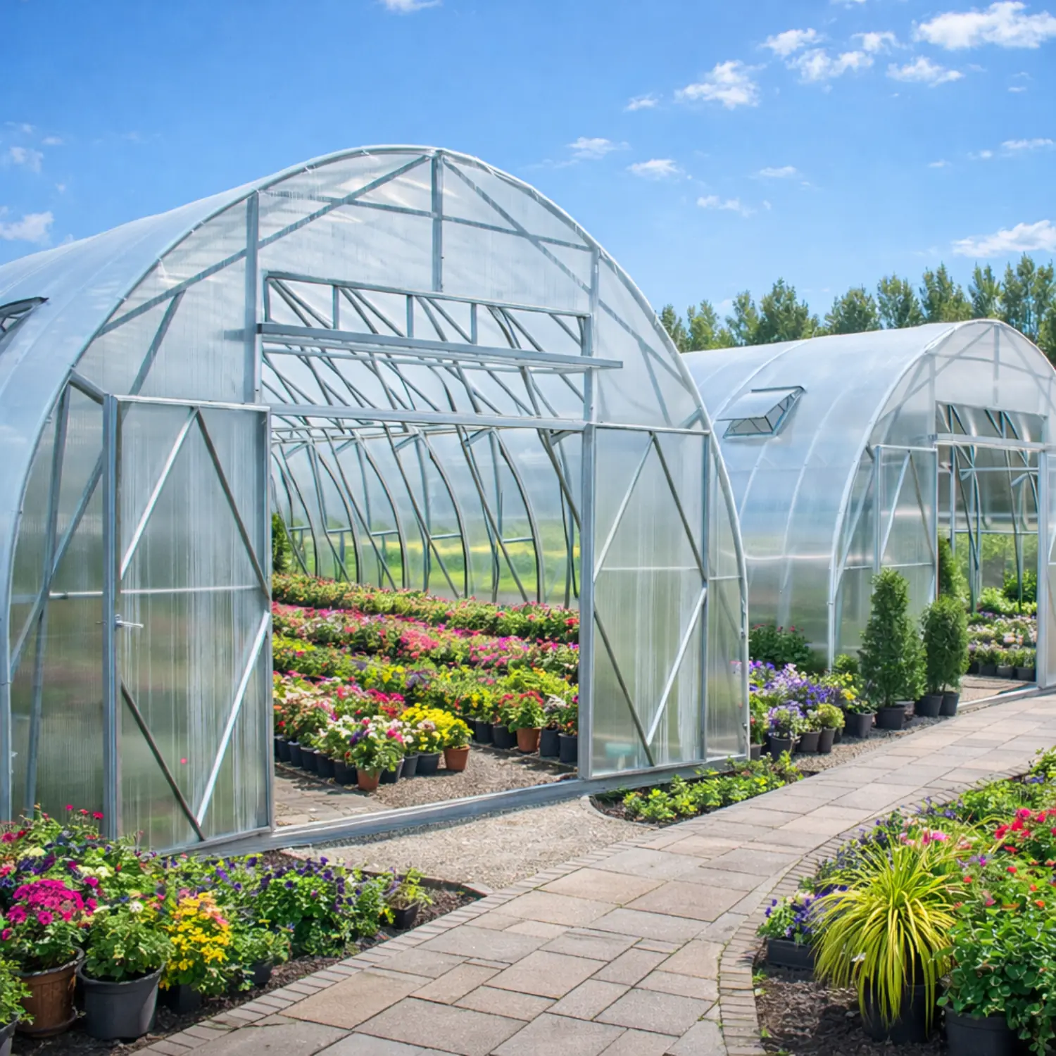 Drivhus Premium Tunnel L (50-210m²) - Billede 2