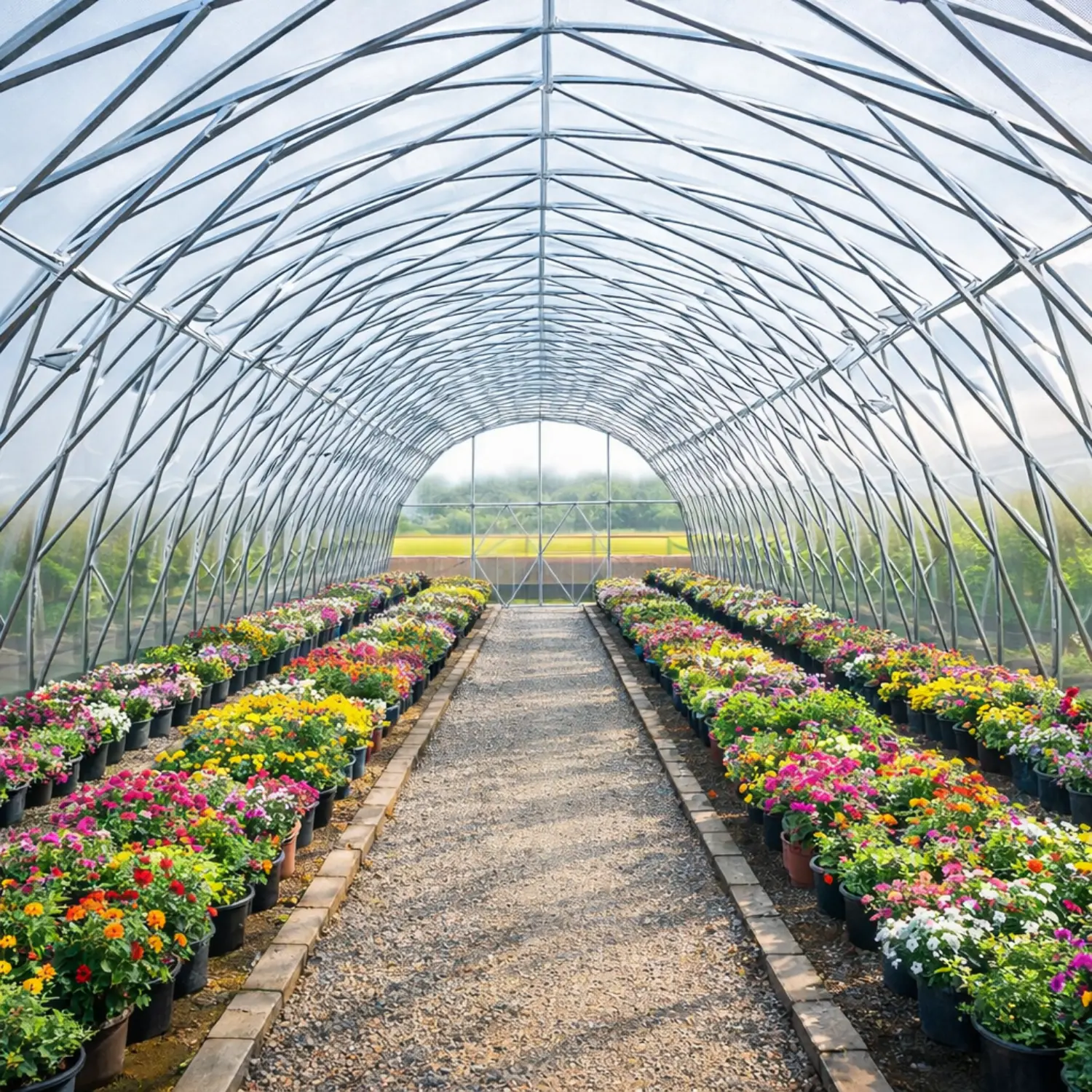Drivhus Premium Tunnel L (50-210m²) - Billede 3