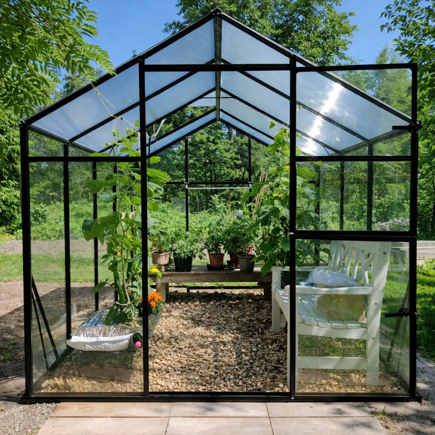 Drivhus Sanus L Hybrid (3,3-14,1m²) - Billede 2