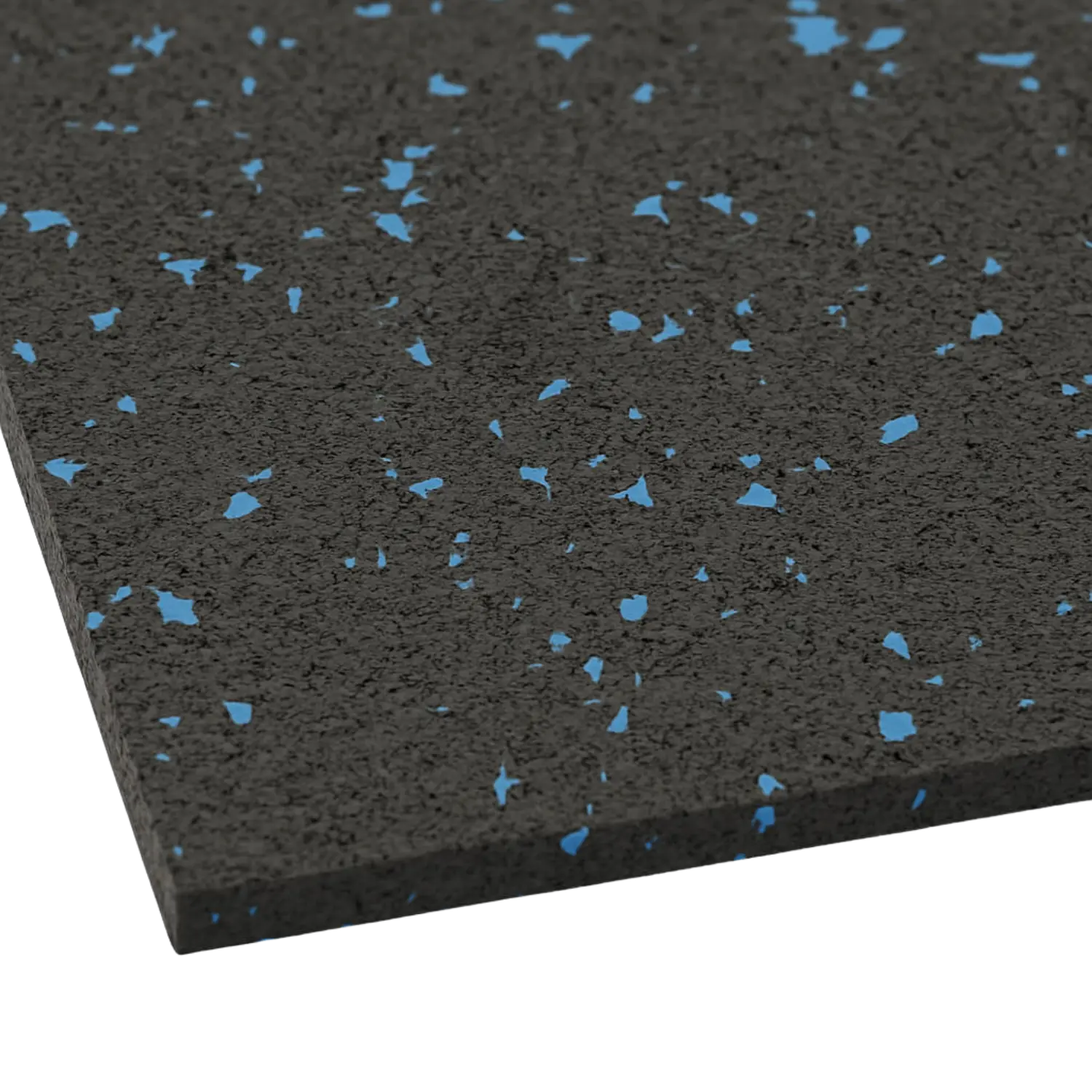 Fallunderlag gummiflis til lekeplass - svart, 15 mm (1x1 m)