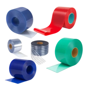 PVC plastlameller for lager og industrilokaler - 50 m lengde