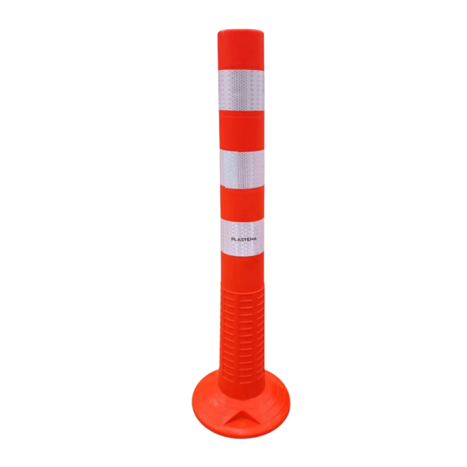 Fleksibel sperrestolpe med refleksstriper – 755 mm, oransje