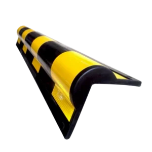 Avrundet gummi hjørnebeskytter 110×110×790 mm – svart