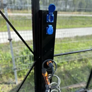 Strøm- og vannmodul for drivhus Premium - Svart