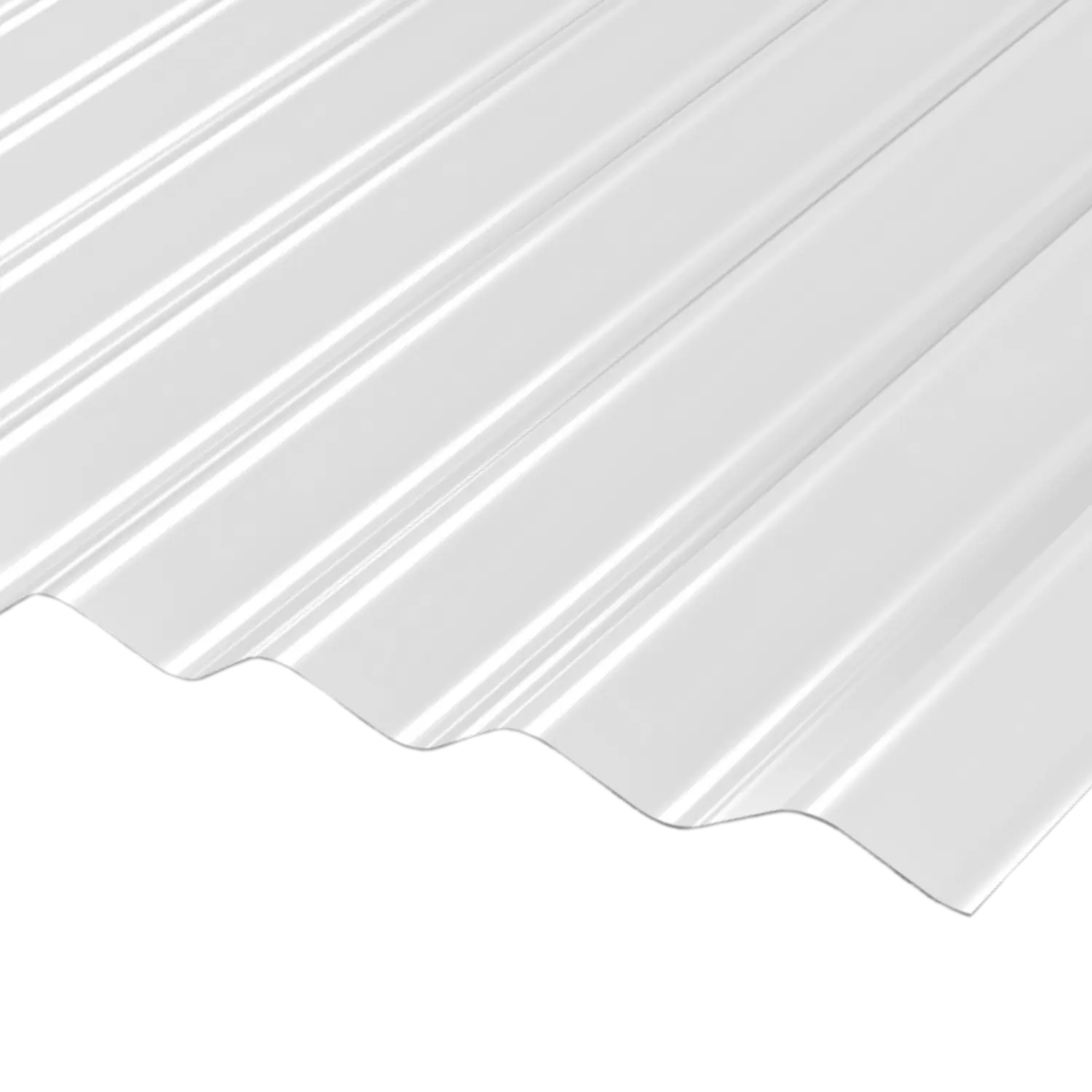 Polykarbonat sinusplater LightPIÙ ONDA 76/18 Klar - UV-beskyttet 938 mm