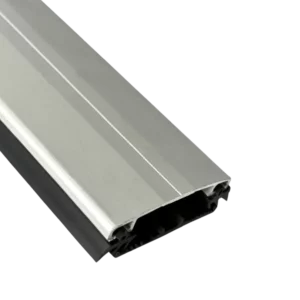 Aluminium klemmeprofil - anodiseret, med gummipakninger, sølv