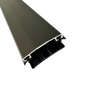 Aluminium klemmeprofil - anodiseret, med gummipakninger, brun