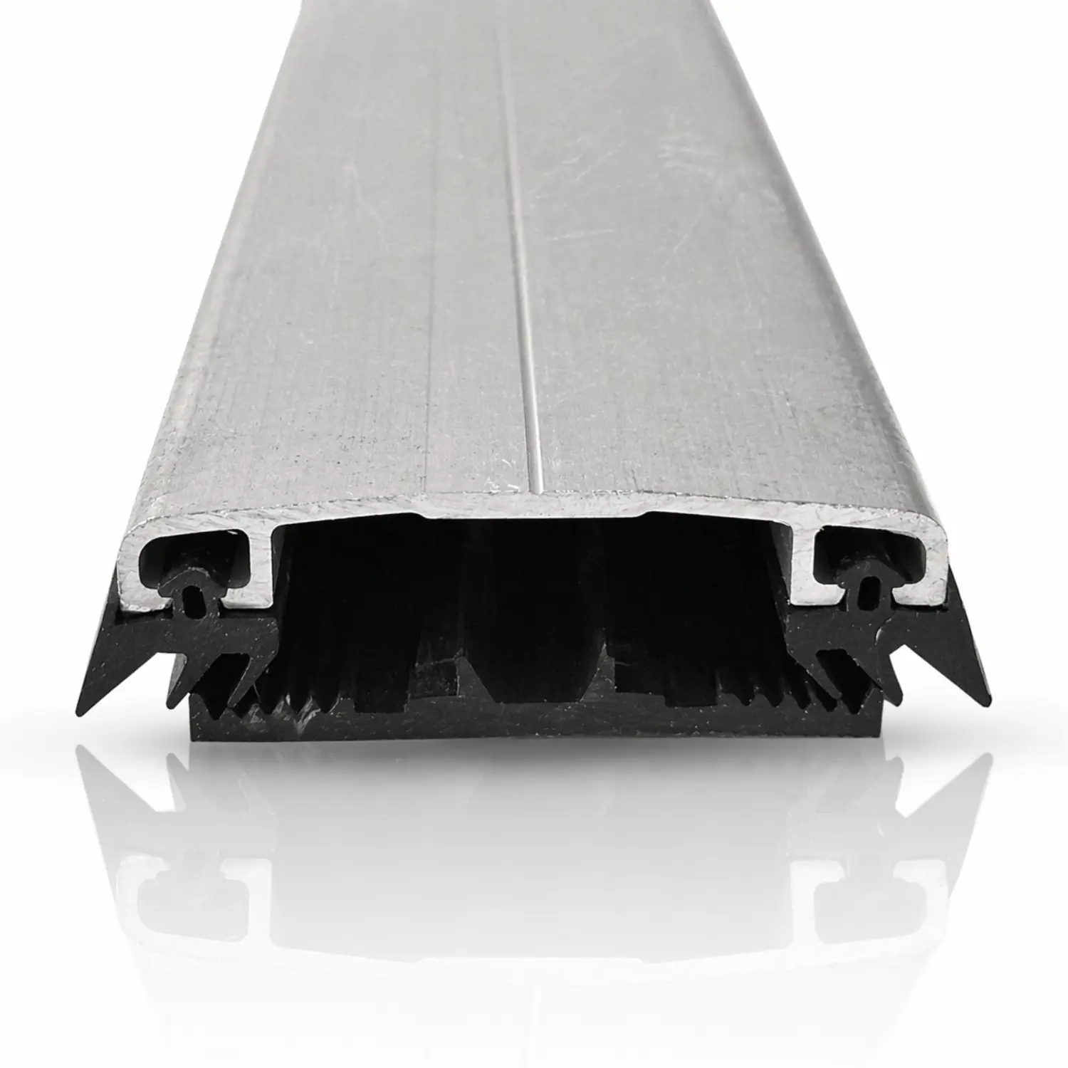 Aluminium klemmeprofil - med gummipakninger, sølv - Billede 2