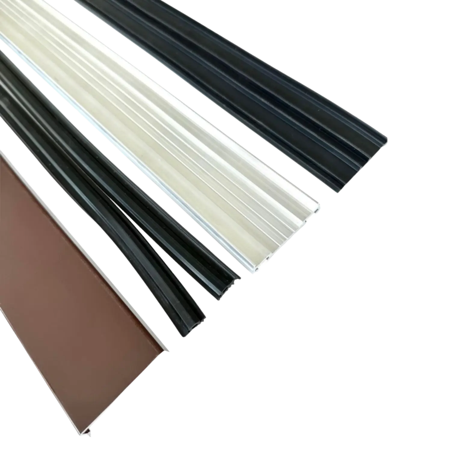Aluminium klemmeprofil - anodiseret, med deksel og tetninger, brun - Billede 2