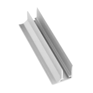 Aluminium F-profil - anodiseret, sølv (6-16mm)