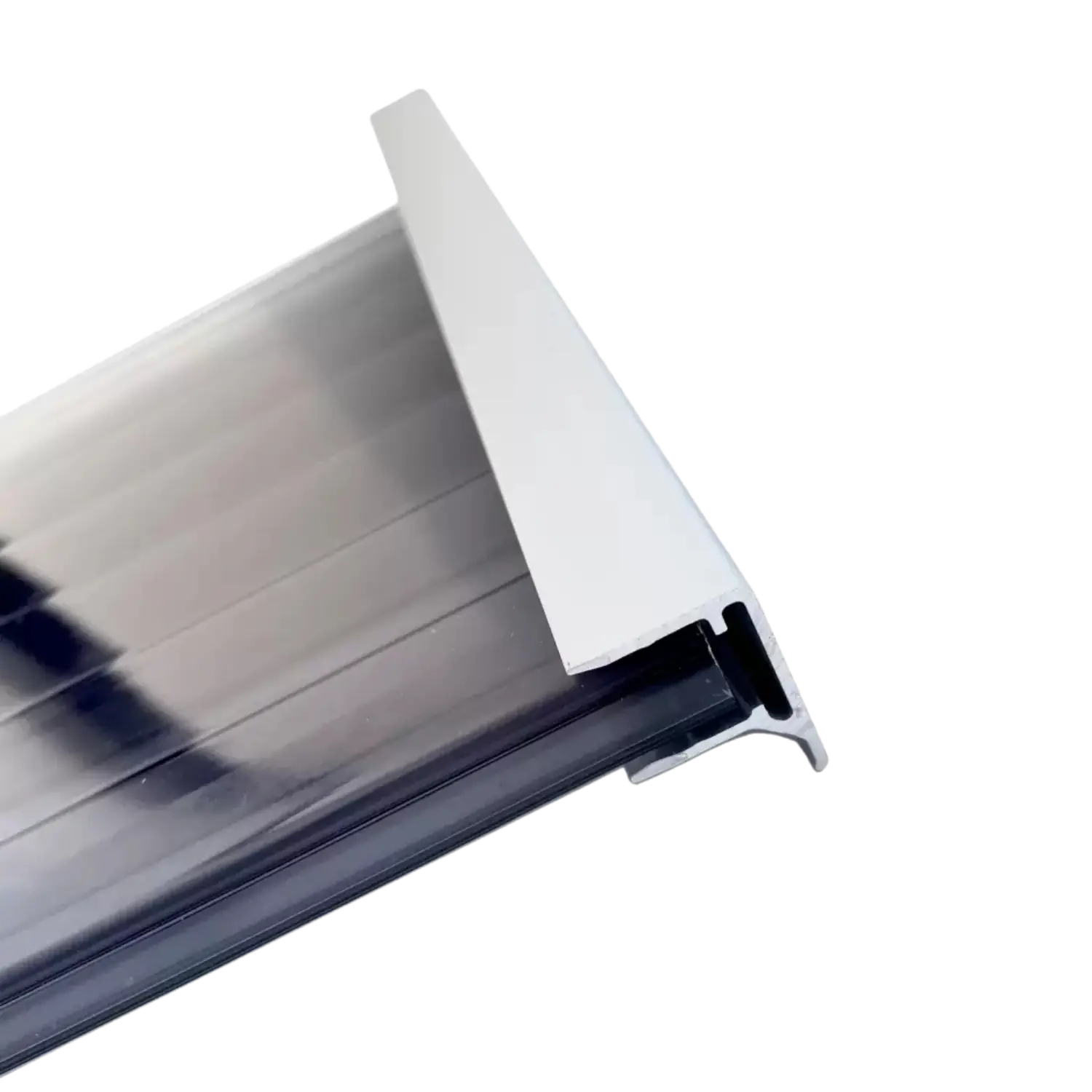 Aluminium F-profil - anodiseret, sølv (6-16mm) - Billede 2