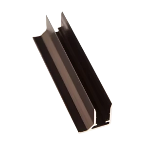 Aluminium F-profil - anodiseret, brun (10-16mm)