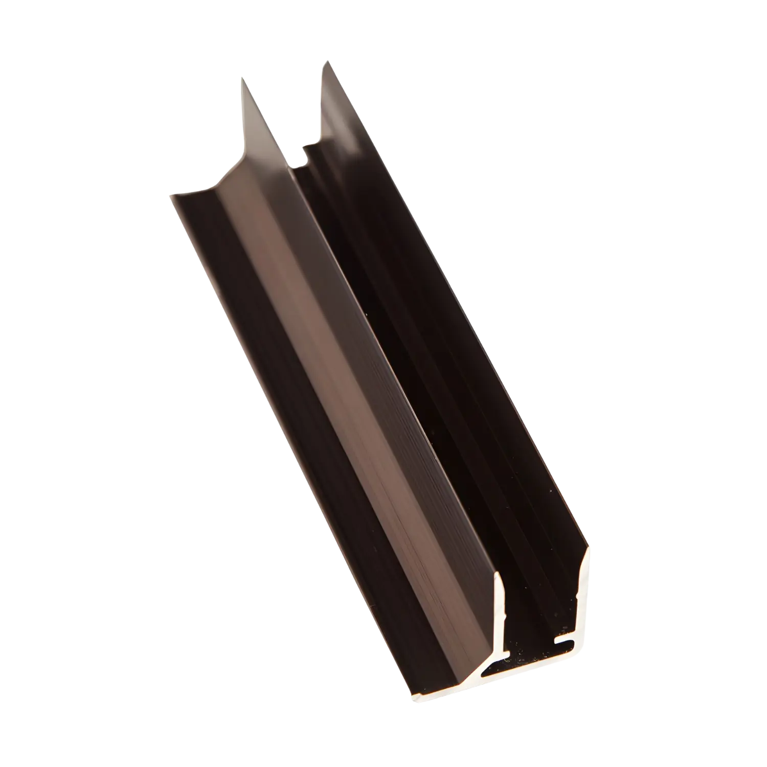 Aluminium F-profil - anodiseret, brun (10-16mm)