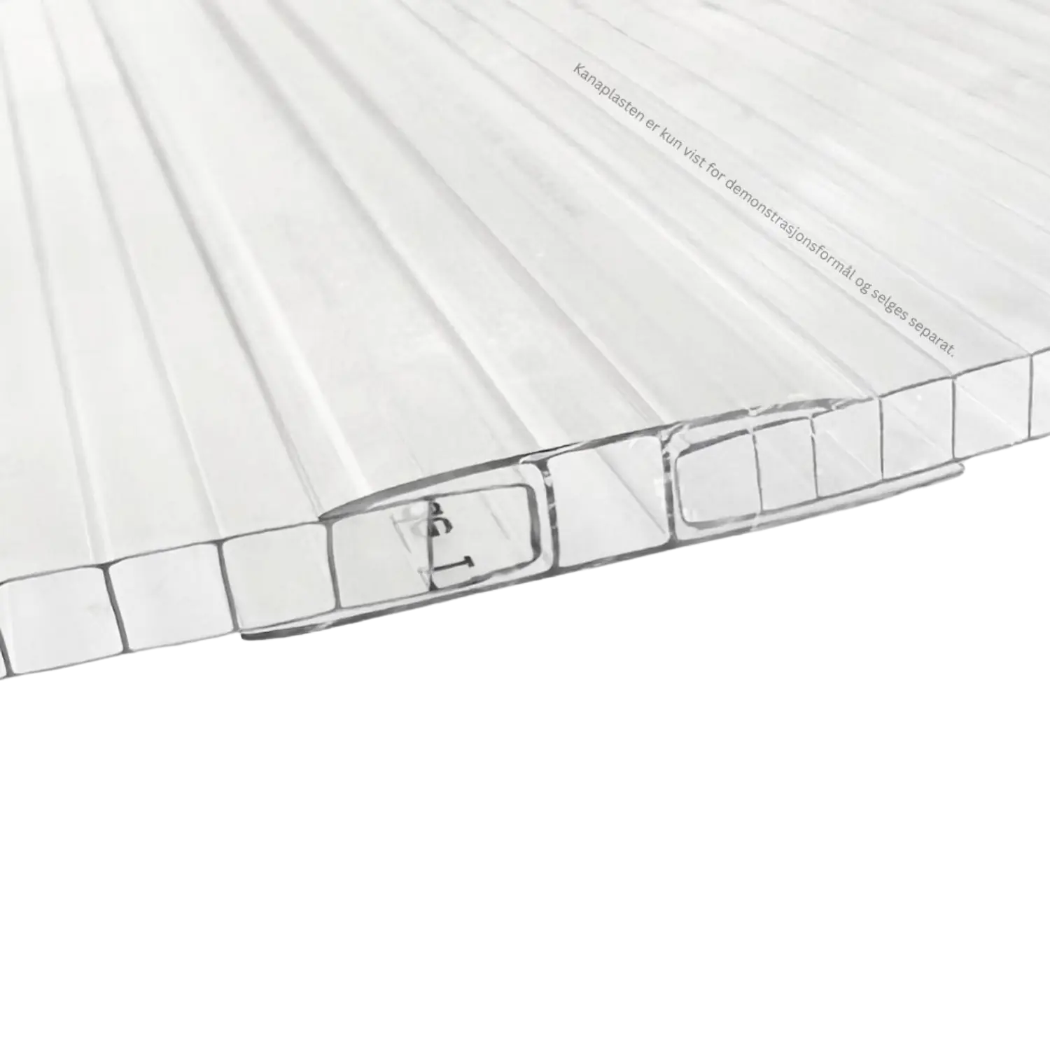 Plast H-profil - klar (4-32mm) - Billede 4