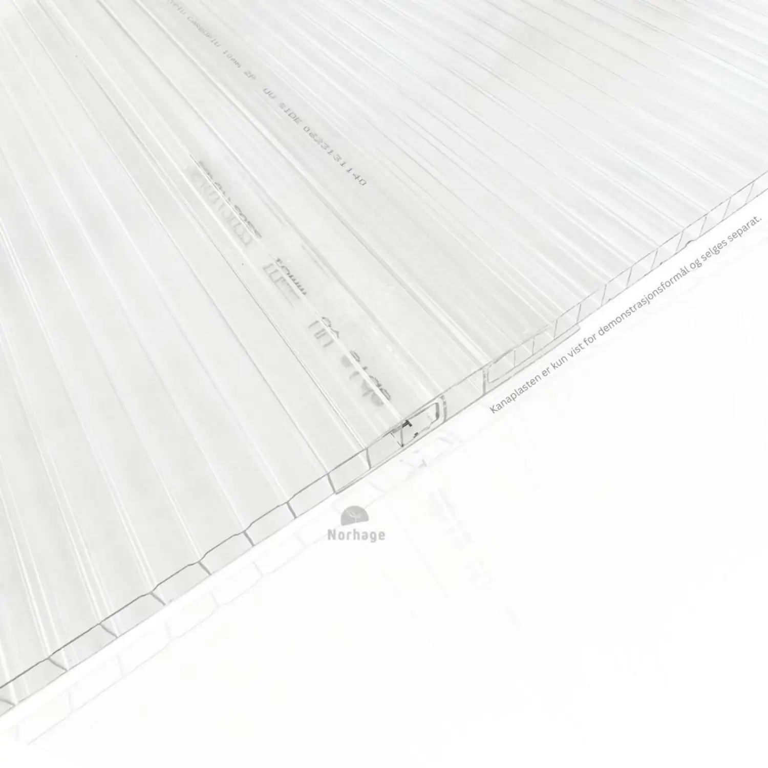 Plast H-profil - klar (4-32mm) - Billede 5