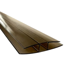 Plast H-profil - bronse (4-16mm)