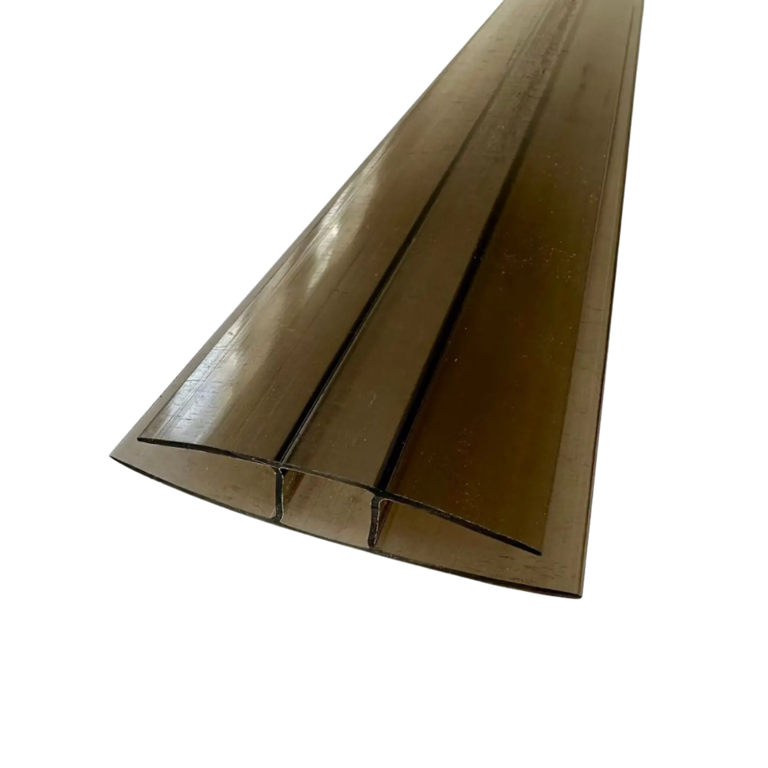 Plast H-profil - bronse (4-16mm) - Billede 2