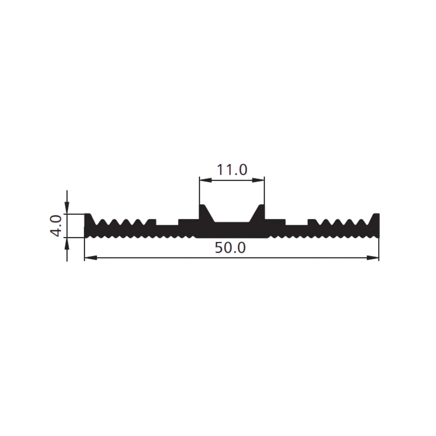 EPDM gummipakning - svart (50mm) - Image 4