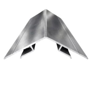 Aluminium møneprofil - grå (6mm)