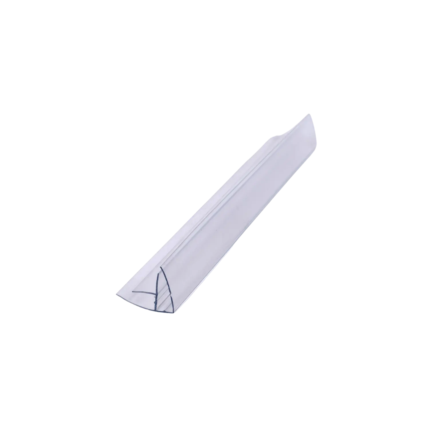 Plast hjørneprofil - klar (6-10mm) - Billede 3