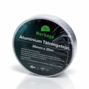 Aluminiumstape til isolasjon (25mm - 75mm) - 38 mm, 25 m