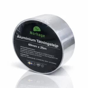 Aluminiumstape til isolasjon (25mm - 75mm) - 60 mm, 25 m