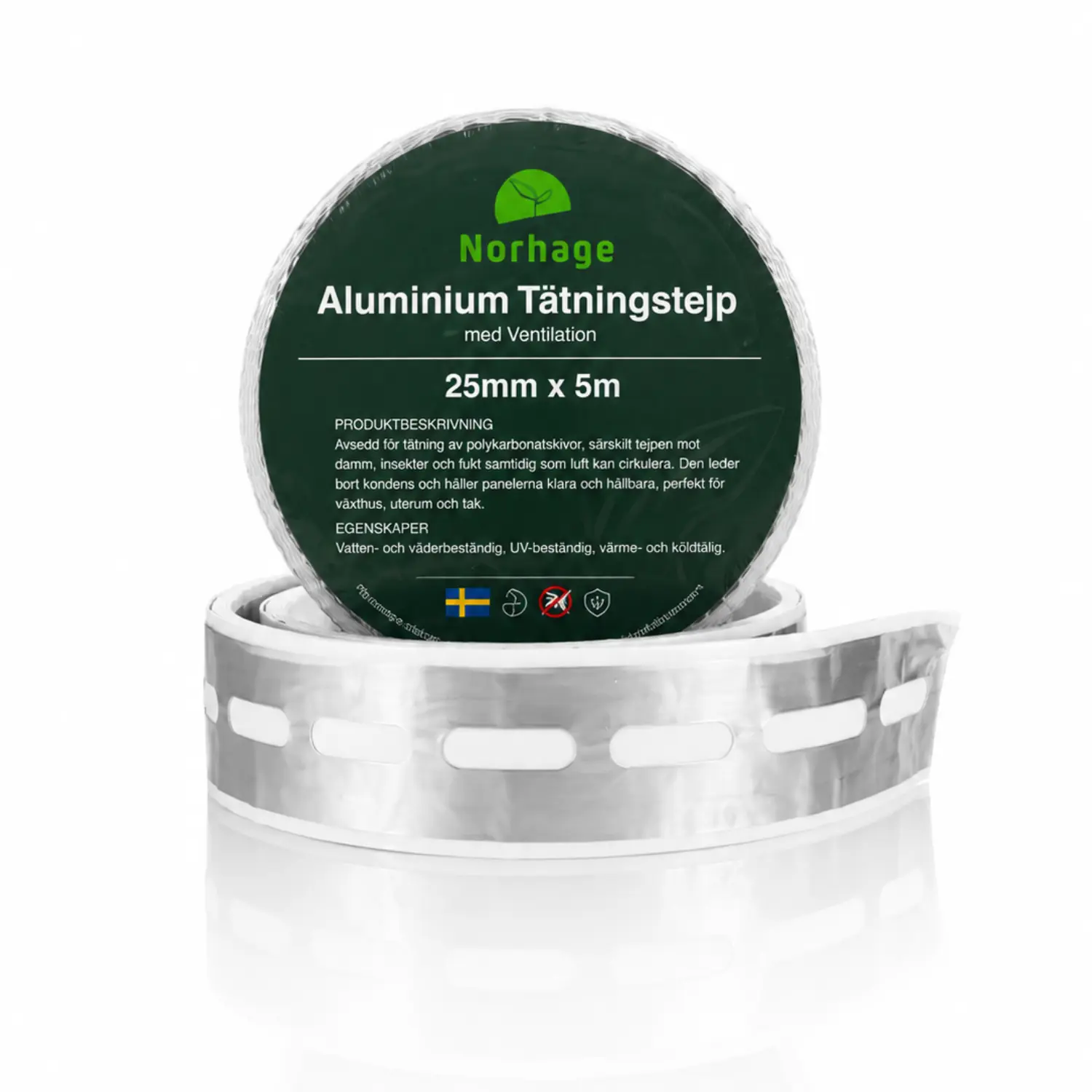 Diffusjonstape i aluminium (25mm - 60mm) - Image 5