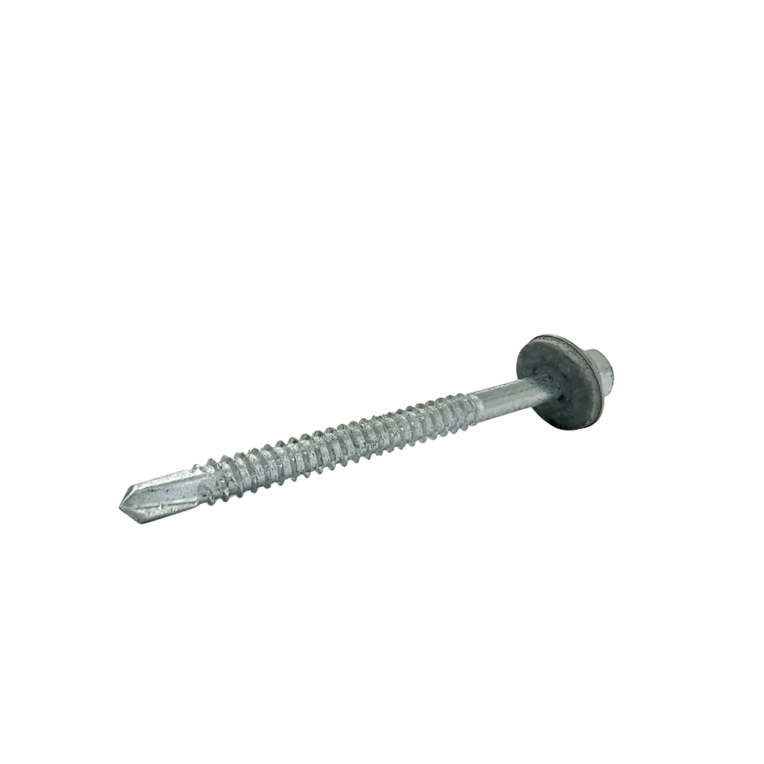 Selvborende skruer for stål med pakning – rustfrie, Hex 5,5 x 70 mm (100 stk) - Billede 3